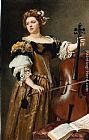 Gustave Jean Jacquet Canvas Paintings - The Cello
